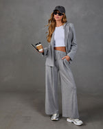 Moving Along Detachable Hooded Drawstring Blazer