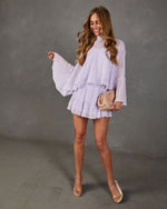 Balcony Breeze Tiered Mini Skirt