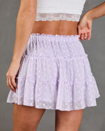 Balcony Breeze Tiered Mini Skirt