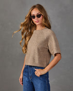 Sofie Knit Short Sleeve Sweater