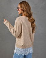 Sterling Knit Lace Hem Sweater