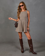 Cedar Lane Plaid Houndstooth Romper