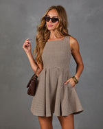 Cedar Lane Plaid Houndstooth Romper