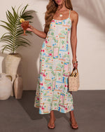 Horizon Coast Novelty Print Maxi Dress