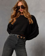 Elouise Cropped Crewneck Sweater