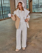 White % Chill Season Knit Sweater-2