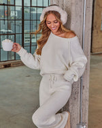 White % Chill Season Knit Sweater-5