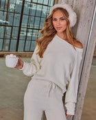 White % Chill Season Knit Sweater-1