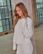 White % Chill Season Knit Sweater-3