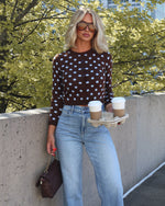 Rosie May Knit Polka Dot Cardigan