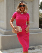 Kalena Ribbed Midi Dress