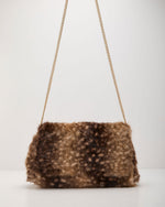 Ainslee Faux Fur Doe Print Crossbody Bag
