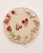 Citrus Glow Fruit Stud Earring Set