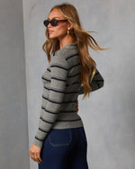 Olenia Striped Knit Sweater