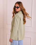 Sage % Buttercup Longline Blazer-4