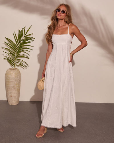 cotton eyelet maxi dress Girls Peach Cotton Eyelet Maxi Dress