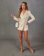 Tonight Only Tweed Sequin Romper