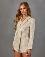 Tonight Only Tweed Sequin Romper
