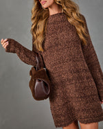 Journi Knit Mock Neck Mini Dress