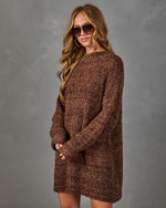 Journi Knit Mock Neck Mini Dress