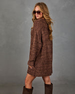 Journi Knit Mock Neck Mini Dress