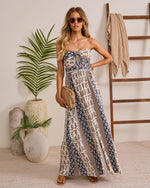 IvoryNavy % Carmella Strapless Smocked Jumpsuit-1