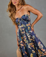 Painted Petals Floral Fitted Waist Jumpsuit