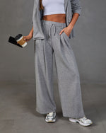 Moving Along Ribbed Knit Drawstring Sweatpants