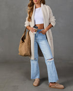 Morning Roast Ribbed Knit Cardigan