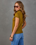 Solange Turtleneck Short Sleeve Sweater