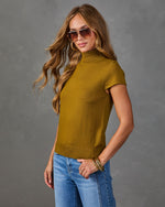 Solange Turtleneck Short Sleeve Sweater