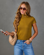 Solange Turtleneck Short Sleeve Sweater