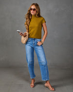 Solange Turtleneck Short Sleeve Sweater
