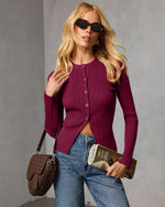 St. James Ribbed Buttoned Top