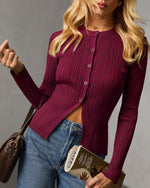 St. James Ribbed Buttoned Top