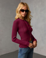 St. James Ribbed Buttoned Top