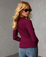 St. James Ribbed Buttoned Top