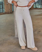 White % Chill Season Knit Drawstring Pants-1