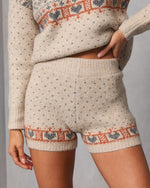 Ginger Snap Fair Isle Knit Shorts