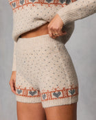 Ginger Snap Fair Isle Knit Shorts