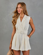 Sunset Strand Belted Romper