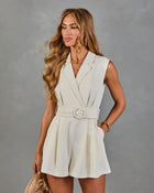 Sunset Strand Belted Romper