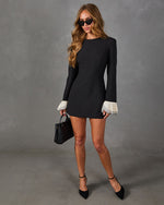 Calista Contrast Cuff Mini Dress