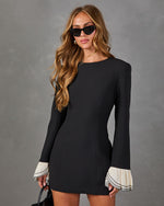 Calista Contrast Cuff Mini Dress