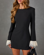 Calista Contrast Cuff Mini Dress