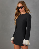 Calista Contrast Cuff Mini Dress