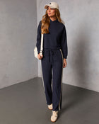 Quiet Day Hooded Knit Sweatshirt