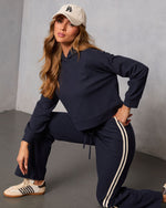 Quiet Day Hooded Knit Sweatshirt