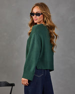 Crisp Season Ribbed Knit Sweater