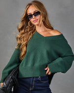 Crisp Season Ribbed Knit Sweater